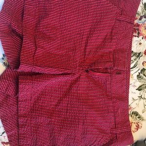 Red pinstripe Jcrew shorts
